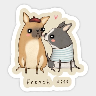 French Kiss Sticker